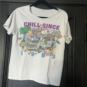 Chill Since 1993 Kids Graphic Tee - White